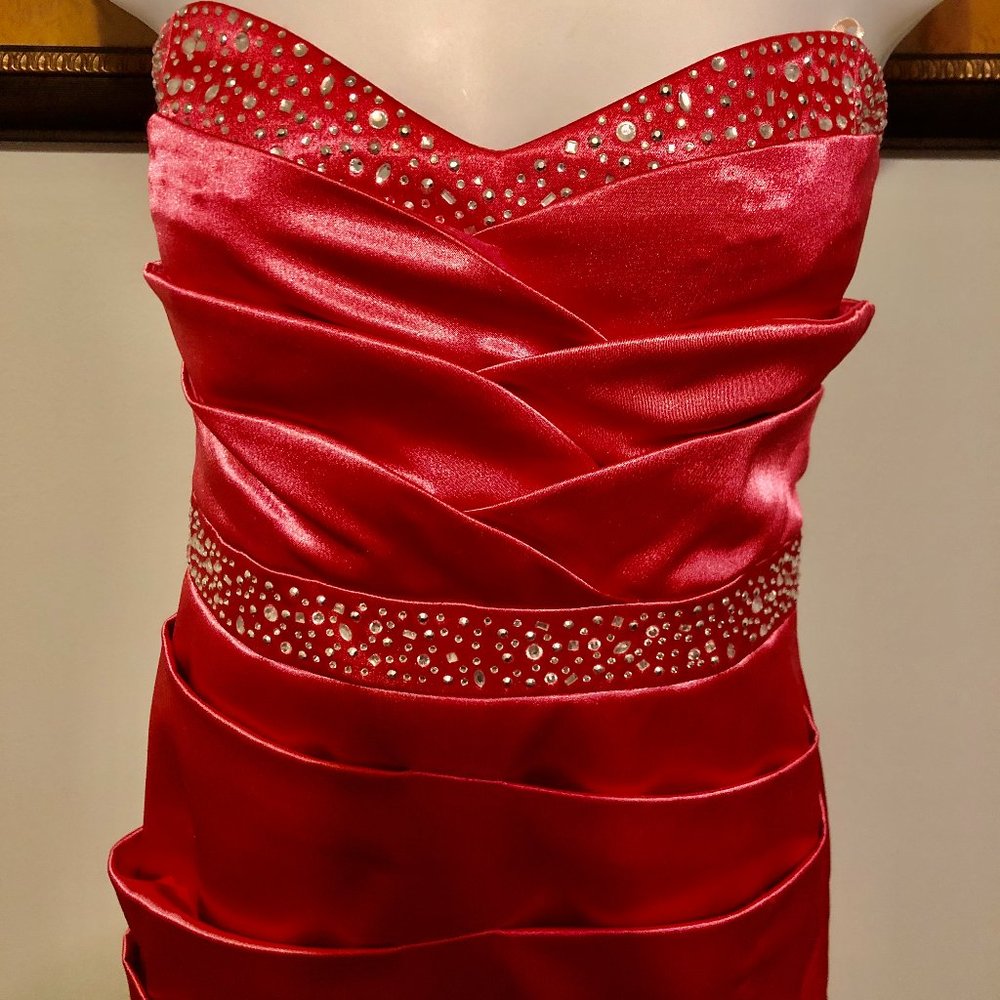 NWT City Studio Women's Coral Party Dress